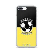 Load image into Gallery viewer, Soccer iPhone Case (Black &amp; Yellow 1)