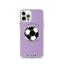 Load image into Gallery viewer, Soccer iPhone Case (Purple 2)