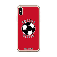 Load image into Gallery viewer, Soccer iPhone Case (Red)