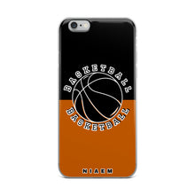 Load image into Gallery viewer, Basketball iPhone Case (Black &amp; Brown 1)