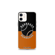Load image into Gallery viewer, Baseball iPhone Case (Black &amp; Brown 1)