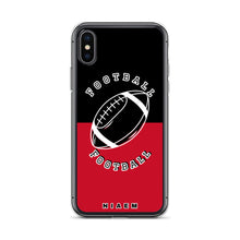 Load image into Gallery viewer, American Football iPhone Case (Black &amp; Red)