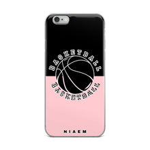 Load image into Gallery viewer, Basketball iPhone Case (Black &amp; Pink 3)
