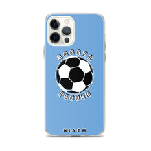 Load image into Gallery viewer, Soccer iPhone Case (Blue 1)