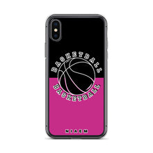 Load image into Gallery viewer, Basketball iPhone Case (Black &amp; Pink)