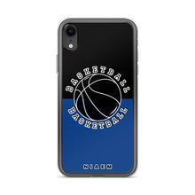 Load image into Gallery viewer, Basketball iPhone Case (Black &amp; Blue 2)