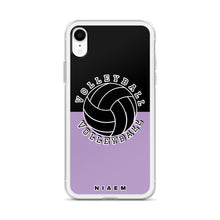 Load image into Gallery viewer, Volleyball iPhone Case (Black &amp; Purple 2)