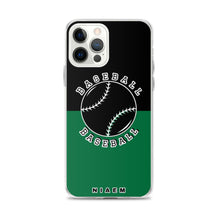 Load image into Gallery viewer, Baseball iPhone Case (Black &amp; Green 1)