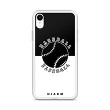 Load image into Gallery viewer, Baseball iPhone Case (Black &amp; White)