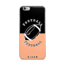 Load image into Gallery viewer, American Football iPhone Case (Black &amp; Orange 2)