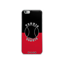 Load image into Gallery viewer, Tennis iPhone Case (Black &amp; Red)