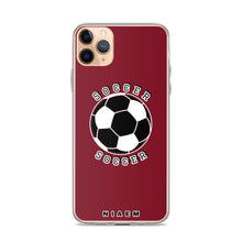 Load image into Gallery viewer, Soccer iPhone Case (Red 2)