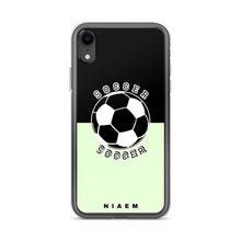 Load image into Gallery viewer, Soccer iPhone Case (Black &amp; Green 2)