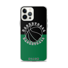 Load image into Gallery viewer, Basketball iPhone Case (Black &amp; Green 1)