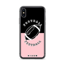 Load image into Gallery viewer, American Football iPhone Case (Black &amp; Pink 3)