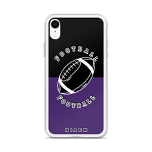 Load image into Gallery viewer, American Football iPhone Case (Black &amp; Purple)