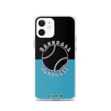 Load image into Gallery viewer, Baseball iPhone Case (Black &amp; Blue)