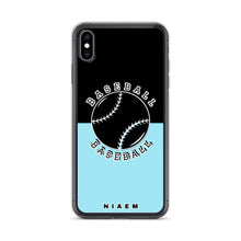 Load image into Gallery viewer, Baseball iPhone Case (Black &amp; Blue 6)
