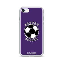 Load image into Gallery viewer, Soccer iPhone Case (Purple)