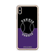 Load image into Gallery viewer, Tennis iPhone Case (Black &amp; Purple)