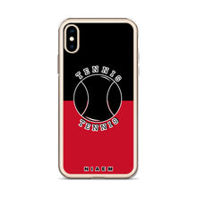 Load image into Gallery viewer, Tennis iPhone Case (Black &amp; Red)