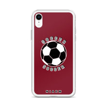 Load image into Gallery viewer, Soccer iPhone Case (Red 2)