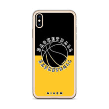 Load image into Gallery viewer, Basketball iPhone Case (Black &amp; Yellow)