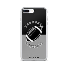 Load image into Gallery viewer, American Football iPhone Case (Black &amp; Grey 1)