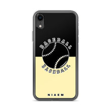 Load image into Gallery viewer, Baseball iPhone Case (Black &amp; Yellow 2)