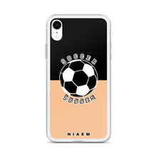 Load image into Gallery viewer, Soccer iPhone Case (Black &amp; Nude 1)