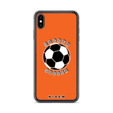 Load image into Gallery viewer, Soccer iPhone Case (Light Orange)
