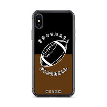 Load image into Gallery viewer, American Football iPhone Case (Black &amp; Brown)