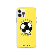 Load image into Gallery viewer, Soccer iPhone Case (Yellow 1)