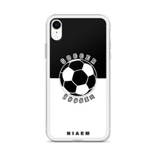Load image into Gallery viewer, Soccer iPhone Case (Black &amp; White)