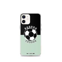 Load image into Gallery viewer, Soccer iPhone Case (Black &amp; Green 5)