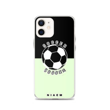 Load image into Gallery viewer, Soccer iPhone Case (Black &amp; Green 2)