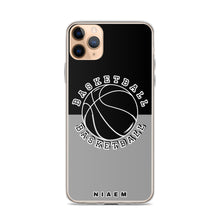 Load image into Gallery viewer, Basketball iPhone Case (Black &amp; Grey 1)