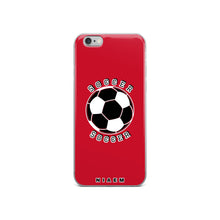 Load image into Gallery viewer, Soccer iPhone Case (Red)