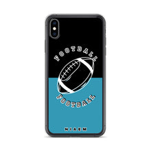 Load image into Gallery viewer, American Football iPhone Case (Black &amp; Blue)