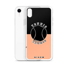 Load image into Gallery viewer, Tennis iPhone Case (Black &amp; Orange 2)