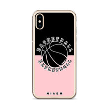 Load image into Gallery viewer, Basketball iPhone Case (Black &amp; Pink 3)