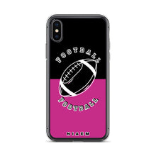 Load image into Gallery viewer, American Football iPhone Case (Black &amp; Pink)