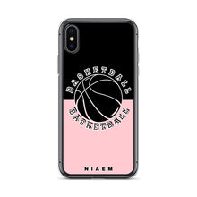 Load image into Gallery viewer, Basketball iPhone Case (Black &amp; Pink 3)