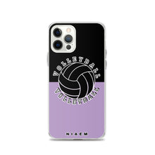 Load image into Gallery viewer, Volleyball iPhone Case (Black &amp; Purple 2)