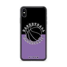 Load image into Gallery viewer, Basketball iPhone Case (Black &amp; Purple 1)