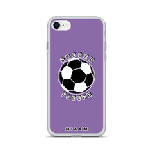 Load image into Gallery viewer, Soccer iPhone Case (Purple 1)