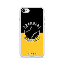 Load image into Gallery viewer, Baseball iPhone Case (Black &amp; Yellow)