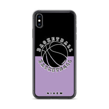 Load image into Gallery viewer, Basketball iPhone Case (Black &amp; Purple 2)