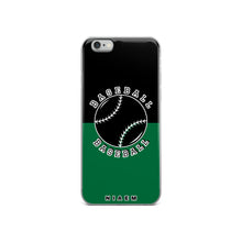 Load image into Gallery viewer, Baseball iPhone Case (Black &amp; Green 1)