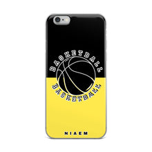 Load image into Gallery viewer, Basketball iPhone Case (Black &amp; Yellow 1)